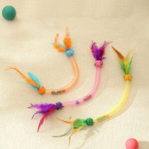 Catnip Ball Feather Teaser