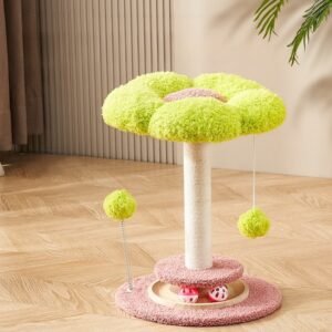 Plush Flower Cat Scratcher