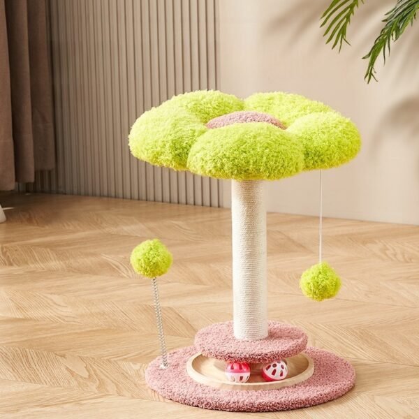 Plush Flower Cat Scratcher