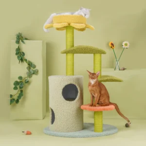 Flower cat tree